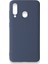 Samsung Galaxy A60 Kılıf Yumuşak Dokulu Silikon + Ekran Koruyucu Cam Gri 1