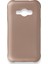Samsung Galaxy J1 Ace Kılıf Yumuşak Dokulu Silikon + Ekran Koruyucu Cam Rose Gold 1