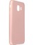 Samsung Galaxy J4 Kılıf Yumuşak Dokulu Silikon + Ekran Koruyucu Cam Rose Gold 1