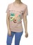 – Kadın Double Kol Papaya Club Baskılı T-Shirt - Bisküvi 1