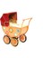 Dekoratif Metal Bebek Arabası Biblo Vintage Hediyelik 2