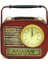 Dekoratif Metal Radyo Saatli Kumbara Vintage Biblo Hediyelik 2