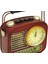 Dekoratif Metal Radyo Saatli Kumbara Vintage Biblo Hediyelik 5