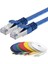 CAT7 Yassı FTP Ethernet (Network, LAN) Kablosu, Mavi, 50 cm 1