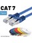 CAT7 Yassı FTP Ethernet (Network, LAN) Kablosu, Mavi, 50 cm 2