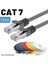 CAT7 Yassı FTP Ethernet (Network, LAN) Kablosu, Siyah, 50 cm 2