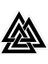 Valknut Sticker Araba Oto Arma Duvar Sticker Ev Dekoratif Çıkartma 15 cm 1