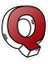 Q Harfi Sticker Araba Oto Arma Duvar Sticker Ev Dekoratif Çıkartma 15 cm 1