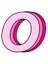 Pembe O Sticker Araba Oto Arma Duvar Sticker Ev Dekoratif Çıkartma 15 cm 1