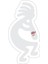 Kokopelli Pop Sticker Araba Oto Arma Duvar Sticker Ev Dekoratif Çıkartma 15 cm 1