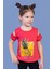 Toontoy Kız Çocuk Kolları Detaylı Ananas Baskılı Tişört 1