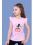 Toontoy Kız Çocuk Çevirmeli Pullu Kiraz Baskılı Tişört 1