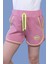 Toontoy Kız Çocuk Beli Lastikli Iki Yanı Cepli Nakışlı Şort 1