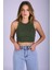 Mad Girls Haki Crop Top MG1113 1