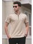 Bej Polo Yaka Erkek Tişört 9281 2