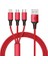 Htc One X Uyumlu Çoklu Şarj Aleti Cihazı Kablosu Type-C Micro Lightning 3lü Kablo 1