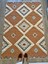 Rustik 4017 Orange Pastel Turuncu Geometrik Desen Kilim 1