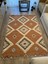 Rustik 4017 Orange Pastel Turuncu Geometrik Desen Kilim 4