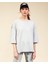 Organic Coll. W Crew Neck T-Shirt Kadın Light Gray Tshirt - S211119-032 1