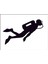 Dalgıç Dalış Scuba Diving Sticker 00898 1