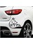 Göktürkçe Türk Yazı ve Kurt Araba Sticker 00920 2