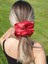 131O - Dev Boy Oversize Scrunchie Saten Saç Lastiği 3