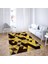 Geometrik Üçgen Desenli Dijital Baskı Yıkanabilir Kaymaz Taban Modern Salon Halı ve Yolluk(Khvegld) 2
