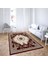 Osmanlı Motifler Çiçek Desenli Etnik Dijital Baskı Yıkanabilir Kaymaz Taban Salon Halısı(Bordo) 2