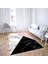 Geometrik Parça Desenli Dijital Baskı Yıkanabilir Kaymaz Taban Modern Salon Halısı ve Yolluk(Pembe) 2