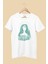 Artaport Design Unisex Dreamoon Tasarım Baskılı Beyaz T-Shirt 1