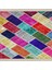 Kilim Desenli Renk Bloklu Etnik Dijital Baskı Yıkanabilir Kaymaz Taban Modern Salon Halı ve Yolluk 2
