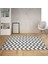 Geometrik Zigzag Desenli Dijital Baskı Yıkanabilir Kaymaz Taban Etnik Kilim Desen Salon Halı 1