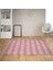 Renk Geçişli Etnik Dijital Baskı Yıkanabilir Kaymaz Taban Modern Salon Halısı ve Yolluk (Pembe) 1