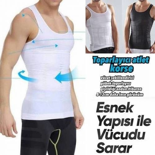 Norm Body Erkek Göbek Toparlayıcı,sıkılaştırıcı Korse Atlet ( Slim N Lift) 2021 Son Versiyon görsel 2