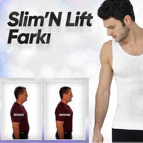 Norm Body Erkek Göbek Toparlayıcı,sıkılaştırıcı Korse Atlet ( Slim N Lift) 2021 Son Versiyon görsel 3