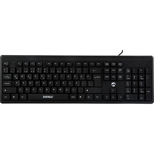 Everest KB-1002 Siyah USB Q Standart Klavye