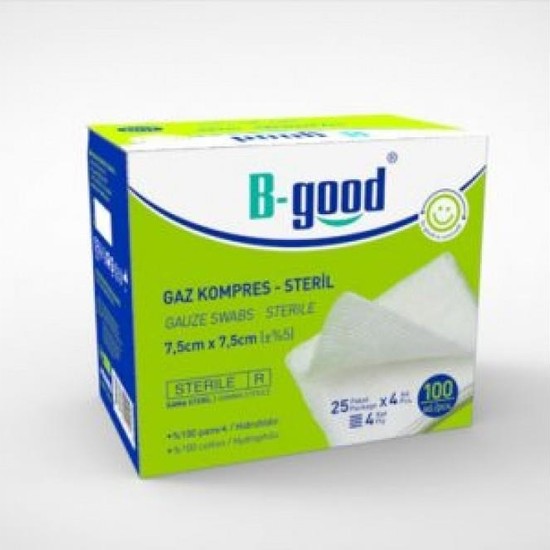 B-Good Steril Gaz Kompres Spanç 7.5x7.5 100 Adet Fiyatı