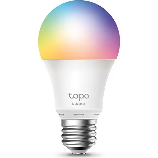 TP-LINK Tapo L530E, Çok Renkli Akıllı Wi-Fi Ampulü, 8.7 W, 2.4 GHz, 16.000.000 Renk Tonu, E27 Duy, Amazon Alexa ve Google Home ile Çalışır, Rengi Değiştirilebilir, Hub Gerekmez