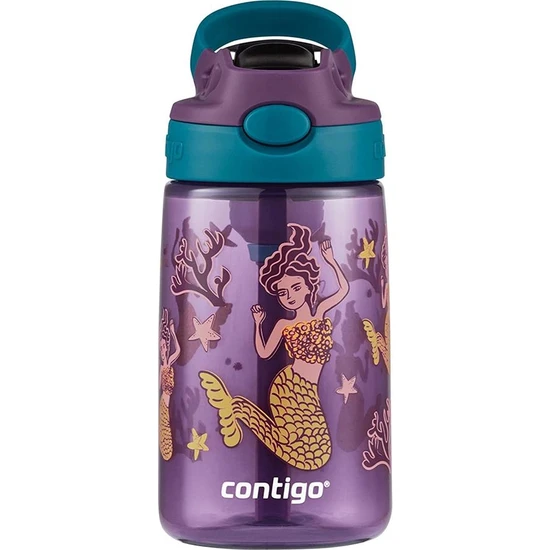 Contigo Gizmo Flip Tek El Bas Iç Emzikli Çocuk Su Matarası Deniz Kızı 420ML 2127478