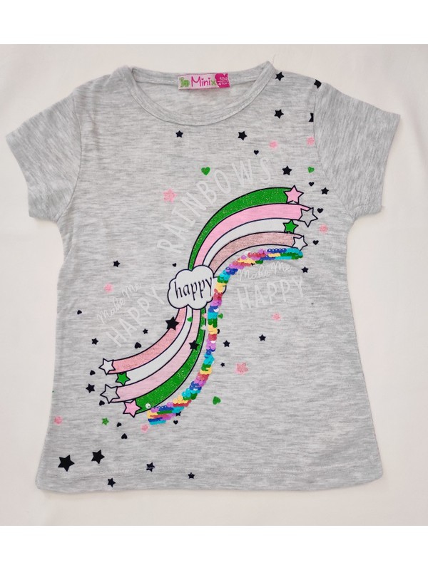 Minix Kız Çocuk Pul Işlemeli Tişört