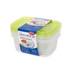 Bora Plastik Saklama Kabı Oval Derin 3 ' lü Set  1,3lt BO536