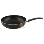 Mehtap 24 Cm Wok Tava Teflon Kaplama Siyah Renk Ergonomik Sap ve Dayanıklı Dış Boya