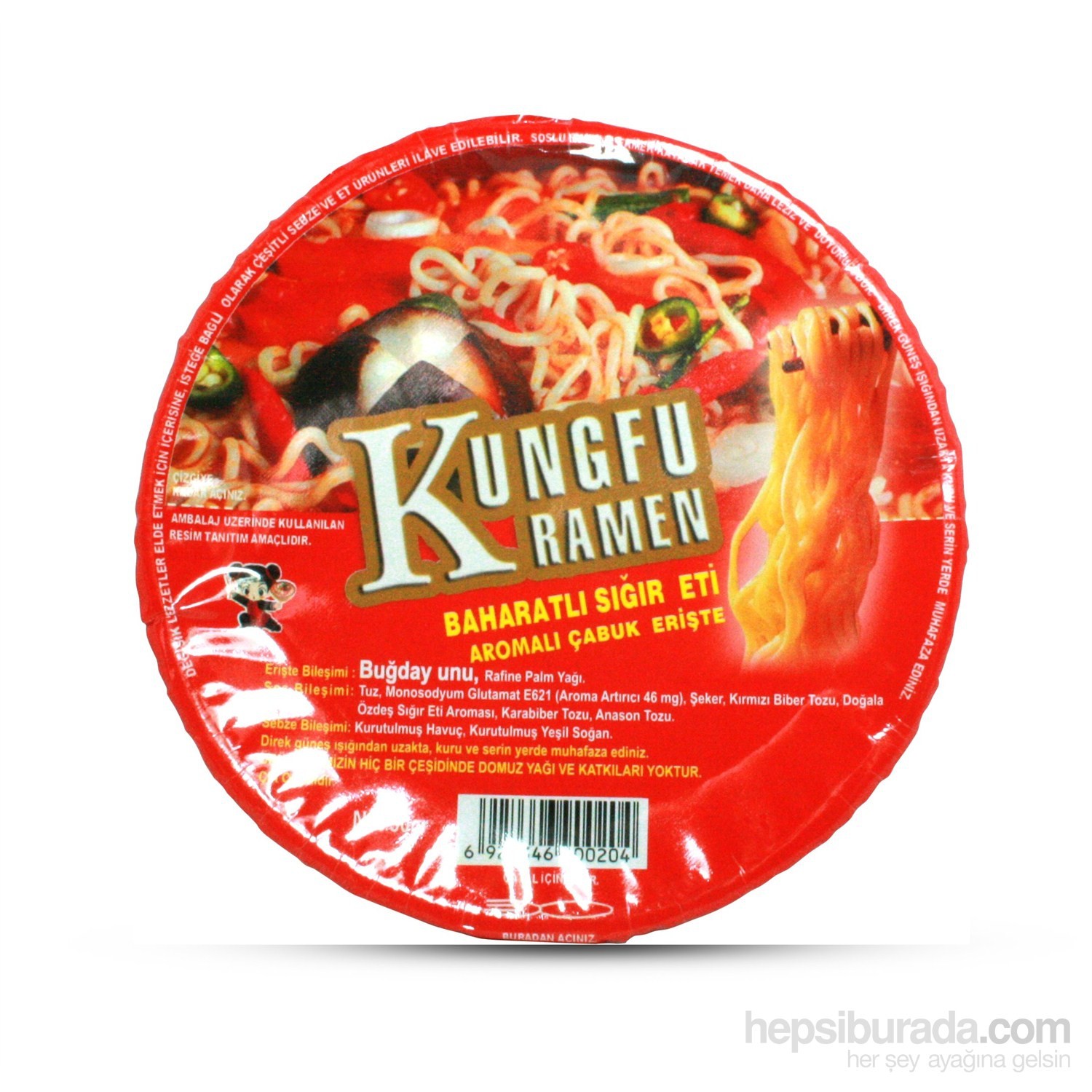 Kunghu Ramen Bah. Sığır Eti Aromalı Erişte 90 gr Fiyatı
