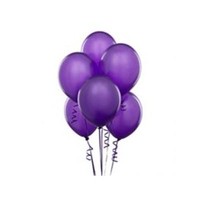 Parti Şöleni Metalik Mor Balon 20 Adet