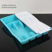 Uygun Dubleks Çekmece İçi İki Katlı Kaşıklık