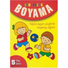Parıltı Yayınları 5 Yaş Üstü Cuberdon Books Sarı Kitap Boyama Kitabı Kolektif Ciltsiz Eğlenceli 48 Sayfa