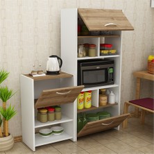 Jardin  Çok Amaçlı Dolap Kod-12 Çeviz Beyaz