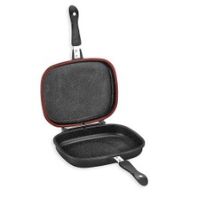 Schafer Granit Gloria Grill Pan 30 cm Siyah