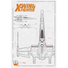 Pyramid International Maxi Poster - Star Wars Episode Vıı X Wing Plans