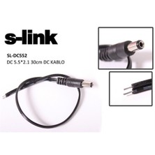 S-Link Sl-Dc552 Dc5.5*2.1 0,30 Cm Dc Kablo